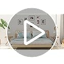 Vittanly 8x10 Picture Frame Set of 4, Display Pictures 5x7 with Mat or 8x10 without Mat, Engineered Wood with Shatter Resi...