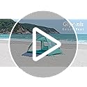Glymnis Beach Tent Sun Shelter for 3 Person with UPF 50+ UV Protection, Lightweight & Easy Setup Beach Shade Canopy with V...