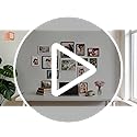 Frametory Enamel Picture Frame - 5x7 Gold Metal Edge White Enamel Picture Frame With Easel and Velvet Back for Tabletop Di...