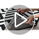 GORILLA GRIP Rug Gripper Pads, Reusable Double-Sided Stickers Keep Area Rugs Corners Flat, Grips Hardwood, Tile and Lamina...