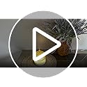 Lecdura Glass Essential Oil Diffuser, 200ml Ultrasonic Aroma Diffusers with Glass Reservoir Dome & White Plastic Base Lock...