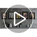 LUCKYLIFE 8x10 Picture Frame Black Wood with Double Mat for Tabletop or Wall, Set of 2
