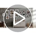 Golden State Art 11x14 Picture Frames - Brown Solid Wood with Glass, Rounded Corner 11 x 14 Picture Frame Matted to 8x10 P...