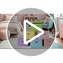 STOREONE Fabric Storage Cube Bins Foldable Organizer Container Collapsible Basket with Lids and Metal Handles, for Home, B...
