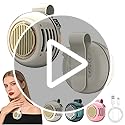 Glintor Portable Silent Mini Bladeless Fan Clip On,5 Speeds Clip-On Fans For Shirt,Small Clips Fanmini Whirlwind Fans For ...
