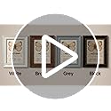 4x6 Picture Frames Set of 4, Rustic Farmhouse Photo Frame with Tempered Glass, Distressed Vintage Frame Bulk 3.5x5 With Ma...