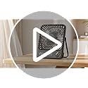Warmco 10000mAh Portable Travel Fan 7-inch, Max 24H Runtime, Ultra-thin Quiet Rechargeable Battery Operated Desk Fan with ...