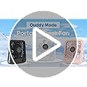 Ouddy Mode 2 Pack Small Desk Fan, Rechargeable Quiet Portable Travel Fan with 100 Wind Speeds Digital Display White Person...