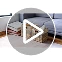 CHI AN HOME 11 Inch Cube Storage Bins, Wicker Storage Baskets for Cube Shelf, Natural Foldable Square Baskets for Storage,...