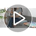 Hosuly 8 Pcs Summer Sofa Cushion Cover Patio Stretch Beach Outdoor Seat Cushions Covers Starfish Seashell Coral Replacemen...