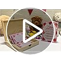 DEANHOT Floral Time Capsule Set, with 50 Message Cards and Floral 1 Time Capsule Sign Box, Baby Memorial Time Capsule Box,...