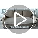 H.VERSAILTEX Plush Chenille Pet Couch Cover Thick Soft Sofa Cover for 3 Cushion Couch Anti Slip Couch Cover Furniture Prot...