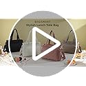 BAGSMART Lunch Bag Women Large Lunch Box Insulated Tote Bag with Multi-Pockets Quilted Puffy Tote for Work, Outdoors