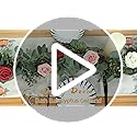 Ouddy Decor Eucalyptus Garland 6.56 Ft Lush Silver Dollar Leaves Boxwood Artificial Faux Greenery Vines for Baby Shower We...