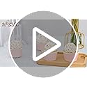 NPLUX 50 Pack Individual Cupcake Containers Plastic Cupcake Boxes Cupcake Holders Stackable Deep Dome Cupcake Carrier