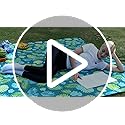 PY SUPER MODE Picnic Blankets Extra Large, Waterproof Foldable Outdoor Beach Blanket Oversized 83x79” Sandproof, 3-Layer P...