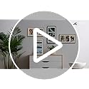 Golden State Art, 5x7 Aluminum Collage Frame, Displays 7x5 Pictures With 3 Openings Mat or One 8.5x16.3 Photo, Real Glass,...