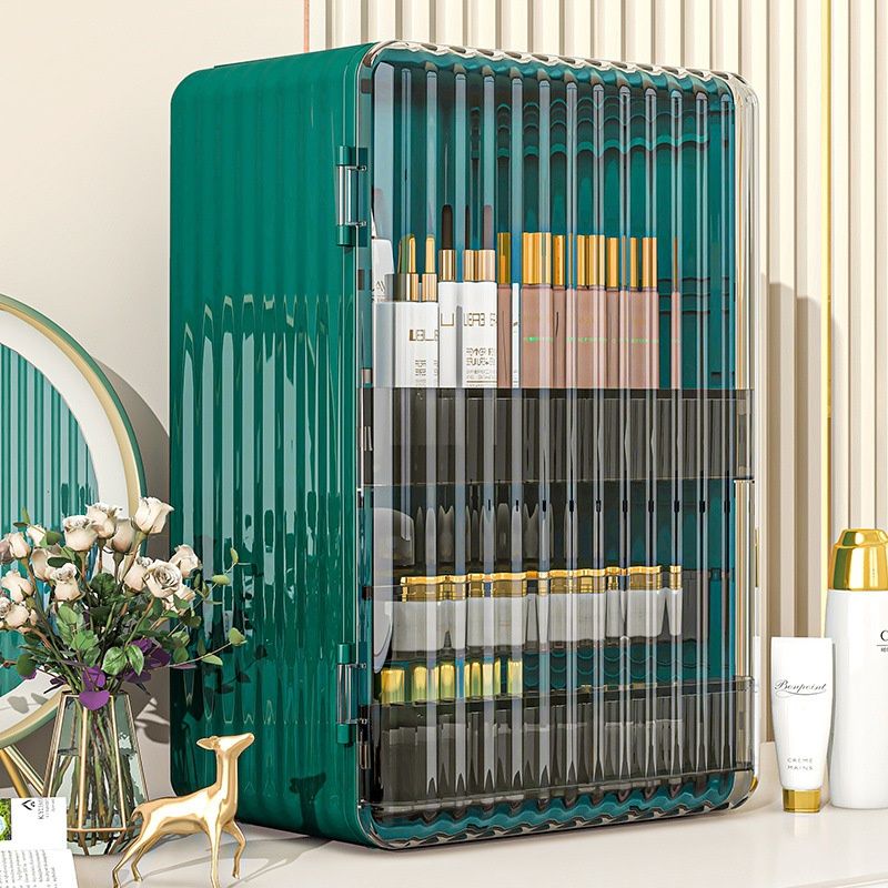 Light-luxury, High-capacity Skincare Organizer For The Desk