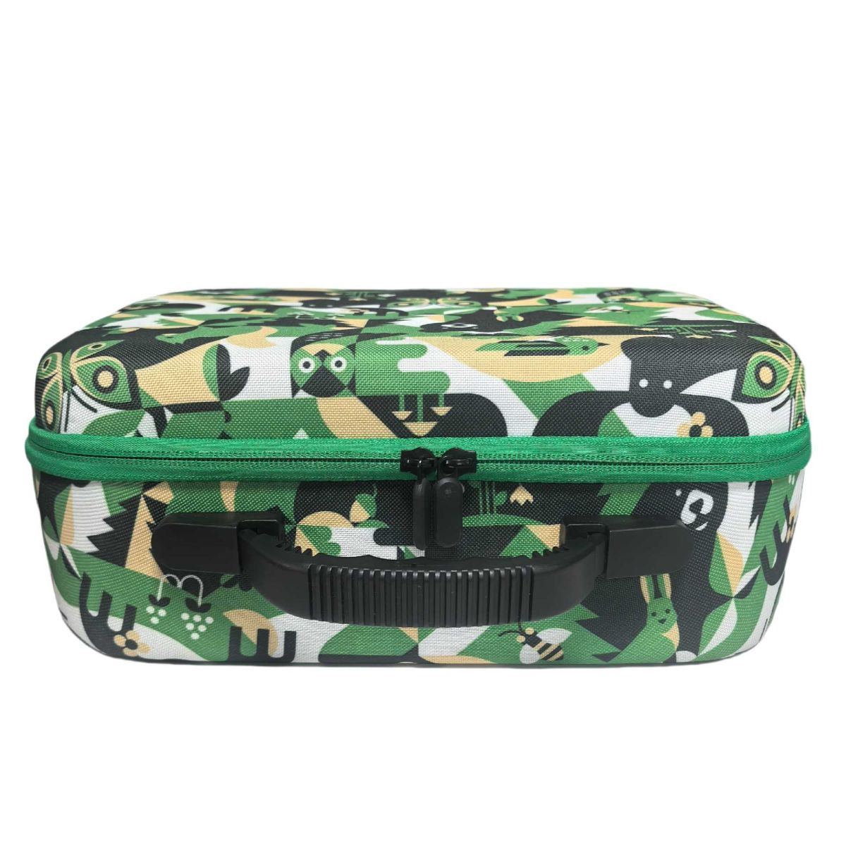 60-Compartment Printed Multi-Size Essential Oil Bottle Organizer Portable Travel Makeup Bag