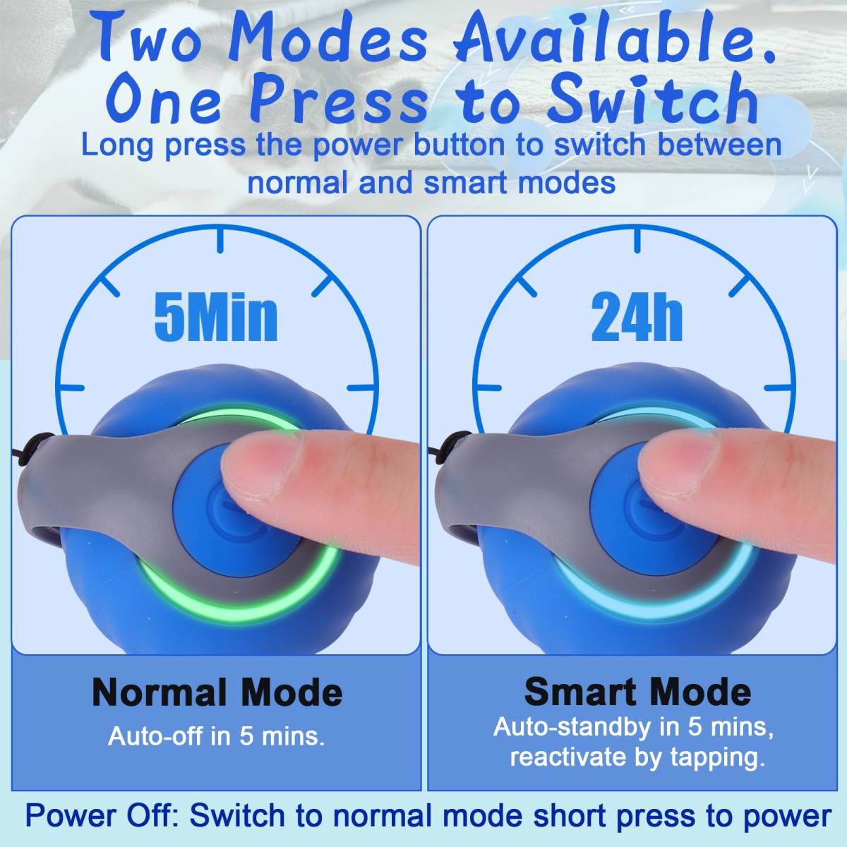 Interactive Cat Toy Ball - Automatic Interactive Cat Toys For Indoor Cats With 3 Tails, 2 Speeds Rechargeable Cat Enrichment Toys For Small Medium Large Cats To Keep Them Busy