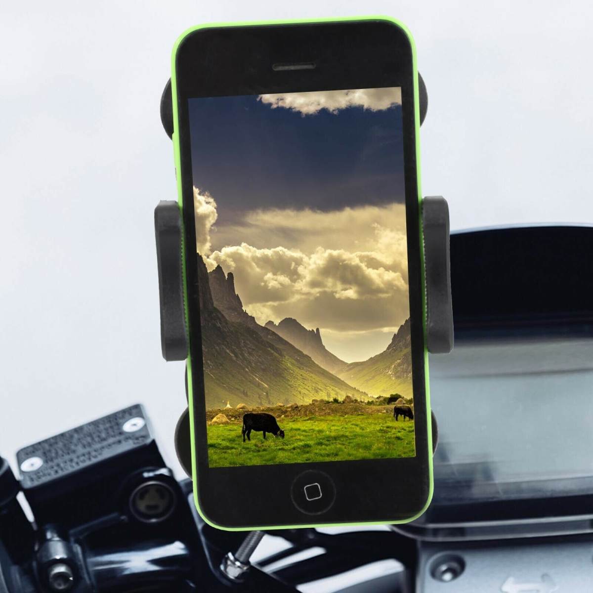 360Motorcycle Bike Bicycle Handlebar Mount Holder For Mobile Phone GPS AU