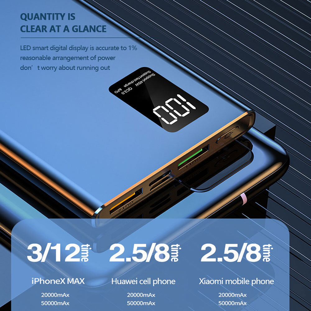 9000000mAh Power Bank Pack Fast Charger 2 USB External Battery For Mobile Phone