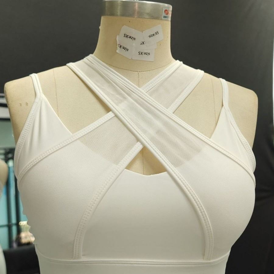 Pilates Yoga New Mesh Sports Bra Set