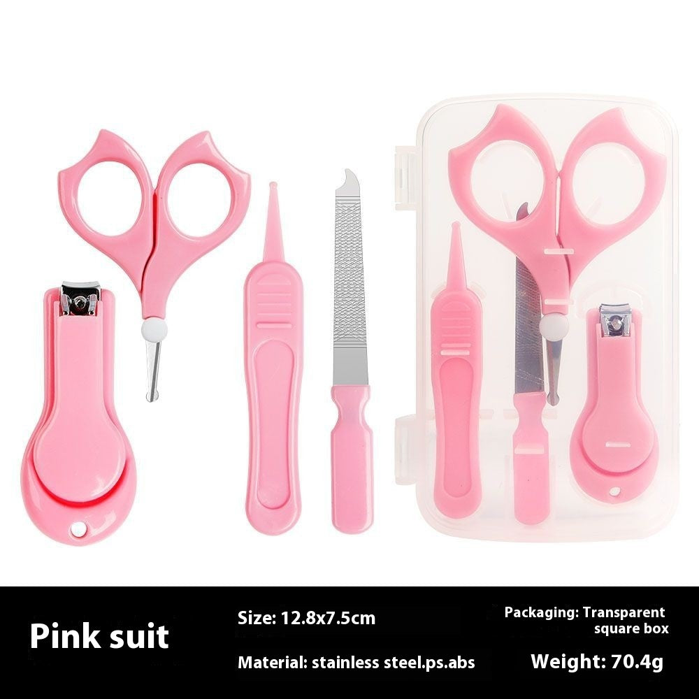 Factory Direct Supply Baby Manicure 4 PCs Set Beauty Tools Care Baby Cute Fingernail Maintenance Kit