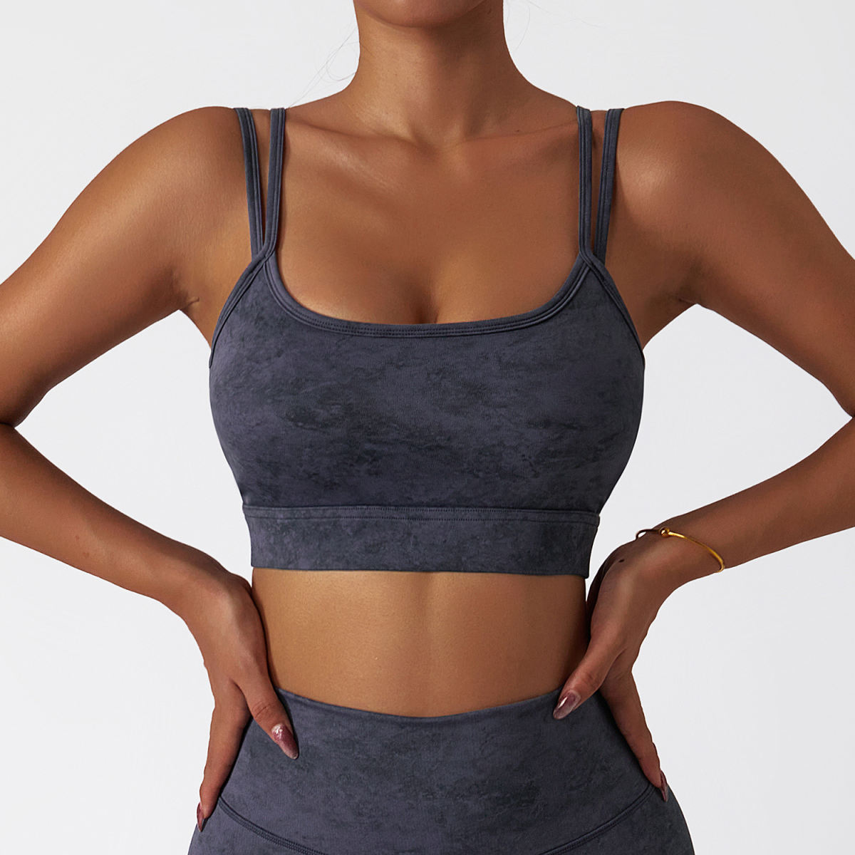 Women's Printed Camouflage Sling Spaghetti Straps Yoga Underwear