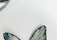 Retro Ice Gray-blue Butterfly Hair Clip Headpiece