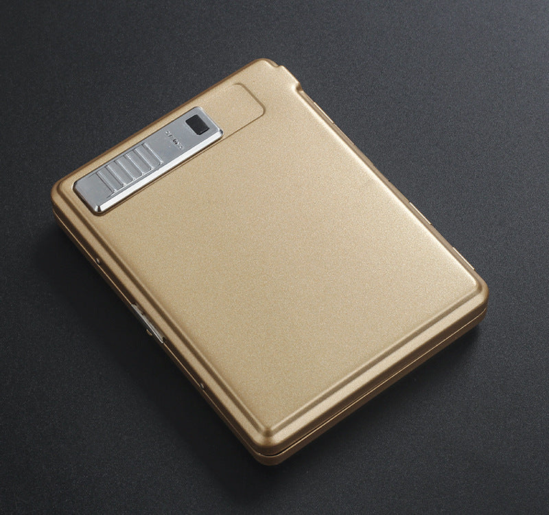 Classic Flip Charging Cigarette Case Lighter Integrated Windproof Cigarette Lighter