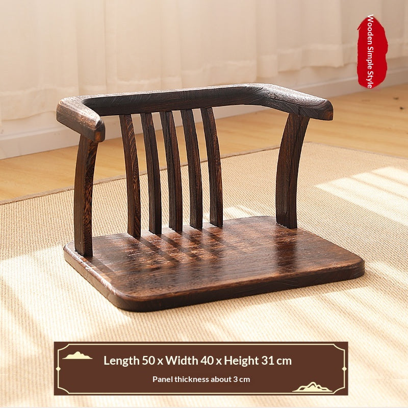 Solid Wood Tea-Serving Small Stool Tatami Seat