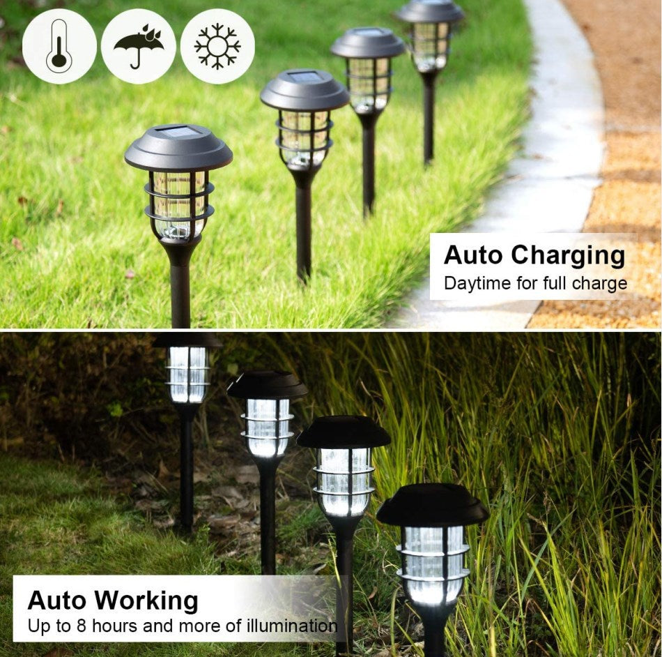 Solar-powered Lawn Stake Ligh Outdoor LEDPlastic