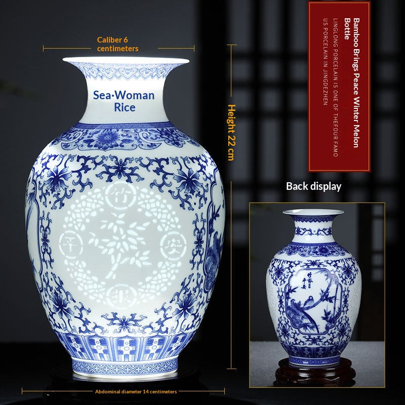 Creative Printing Versatile Ceramic Vase Ornament Crafts Gift