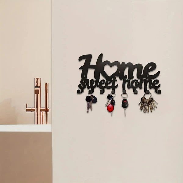 CIFbuy Matte Black Key Holder Rustproof Iron Wall Storage Decor - TikTok, Temu Pick-up Service