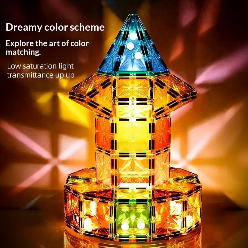 Assembly Magnetic Square Block Building Toys
