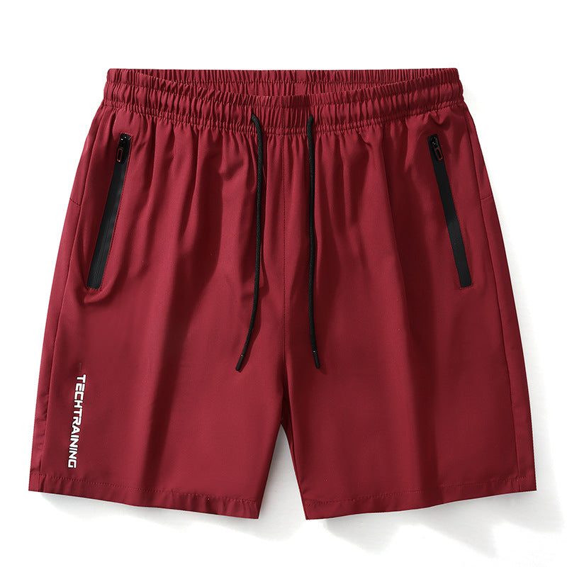 New Mens Quick-drying Loose-fitting Five-point Sports Casual Shorts
