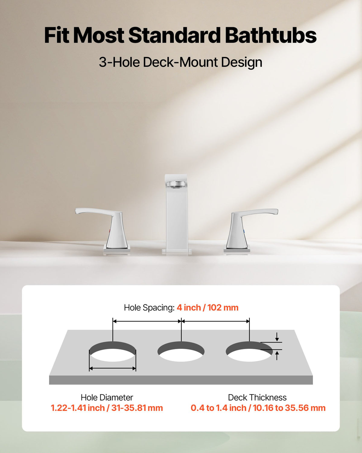 Roman Tub Faucet, 3 Hole Waterfall Bathtub Faucet, Bath Tubs Faucets Set With 2 Handles, Roman Tub Faucets Deck Mount For Pet Washing, Baby Care, Adult Bathing, Silver, Right-Angle Tub Faucet