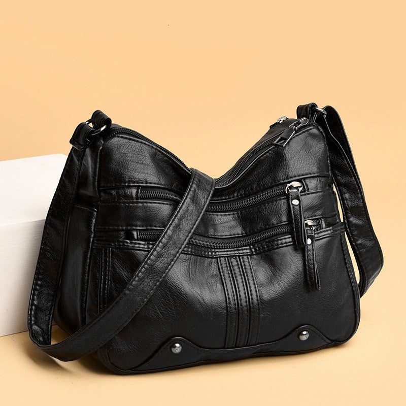 Womens Shoulder Bag Ladies Multi Pocket Messenger Handbag Cross Body Bags UK