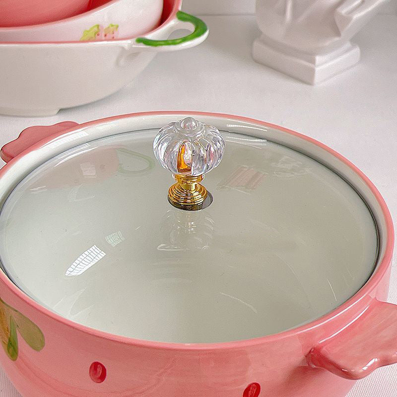 Instant Noodle Bowl With Lid For Dorms Personal-use Bowl For Student Dorm Rooms