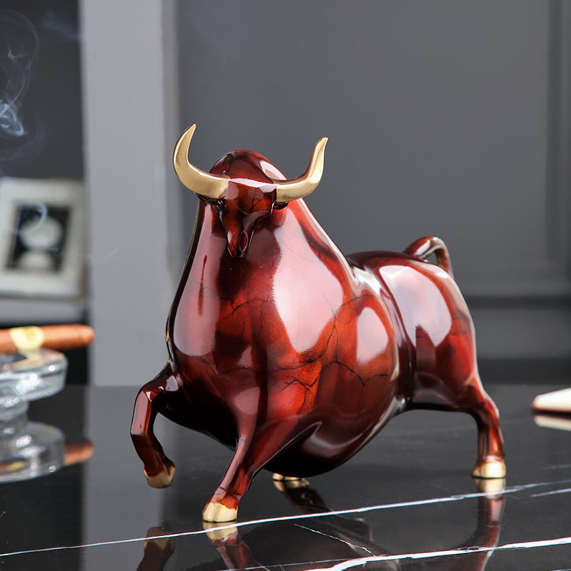 New Chinese-style Light Luxury Copper Ox Gift Ornament Animal Craftwork