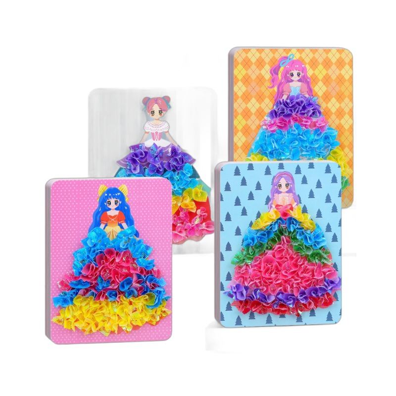 Children's Hand-painted Poke Girls' Sticker Book Stickers Educational Toys