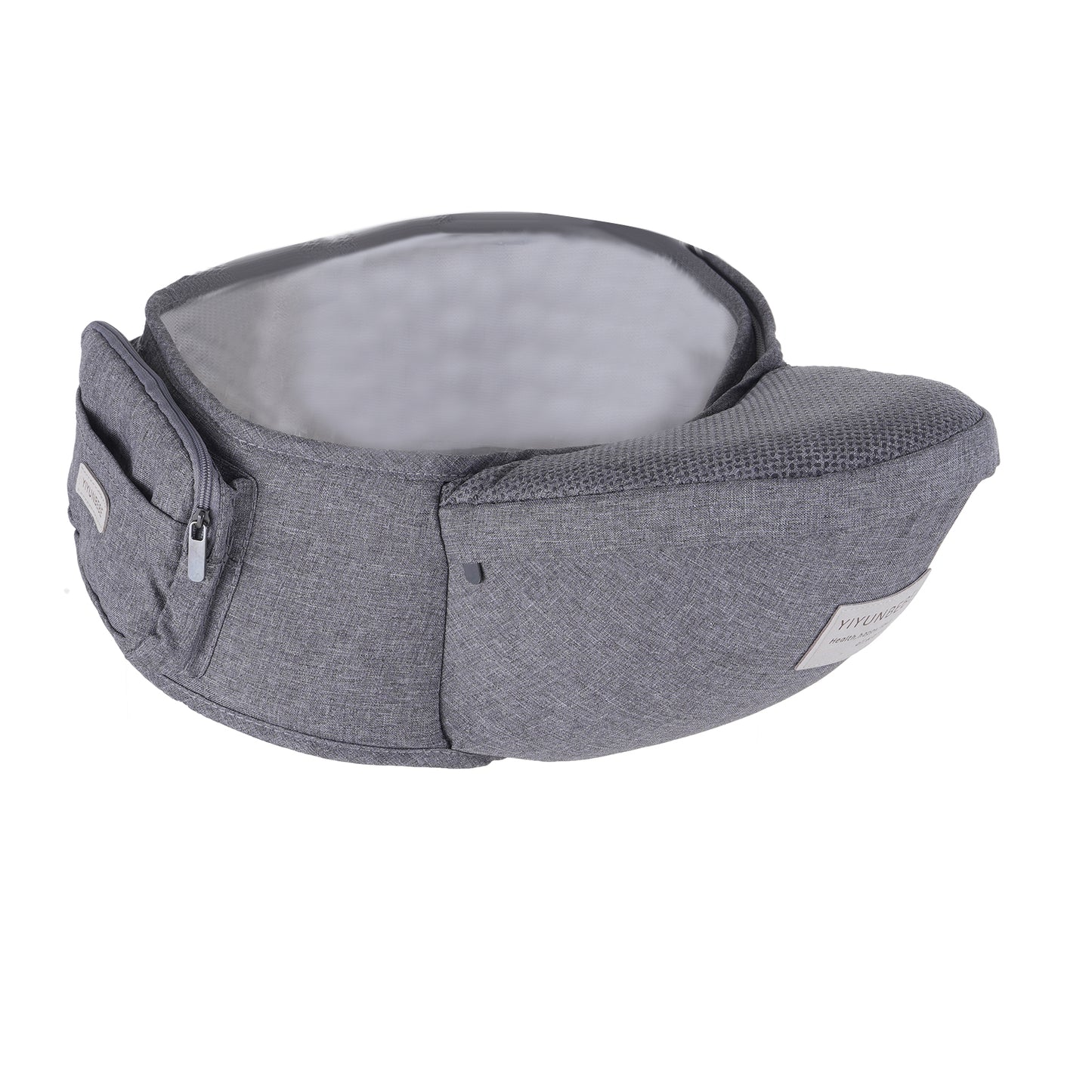 Ergonomic Hip Seat Baby Carrier, Ergonomic Baby Hip Seat, Adjustable Waist Belt, Zipper Pocket For Essentials, For 0-36 Months Newborn & Toddler, 7-41lbs Gray