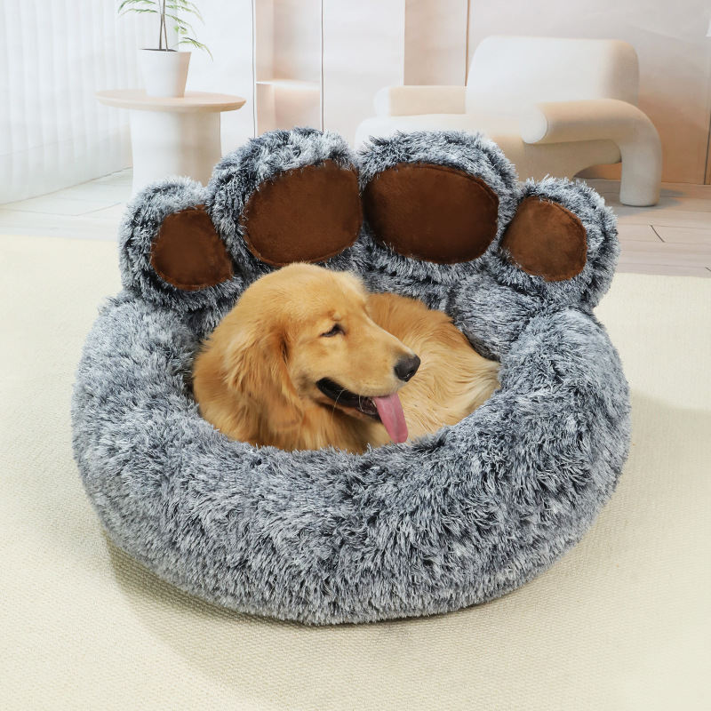 Household Warm Bear-Paw Pet Bed Mat