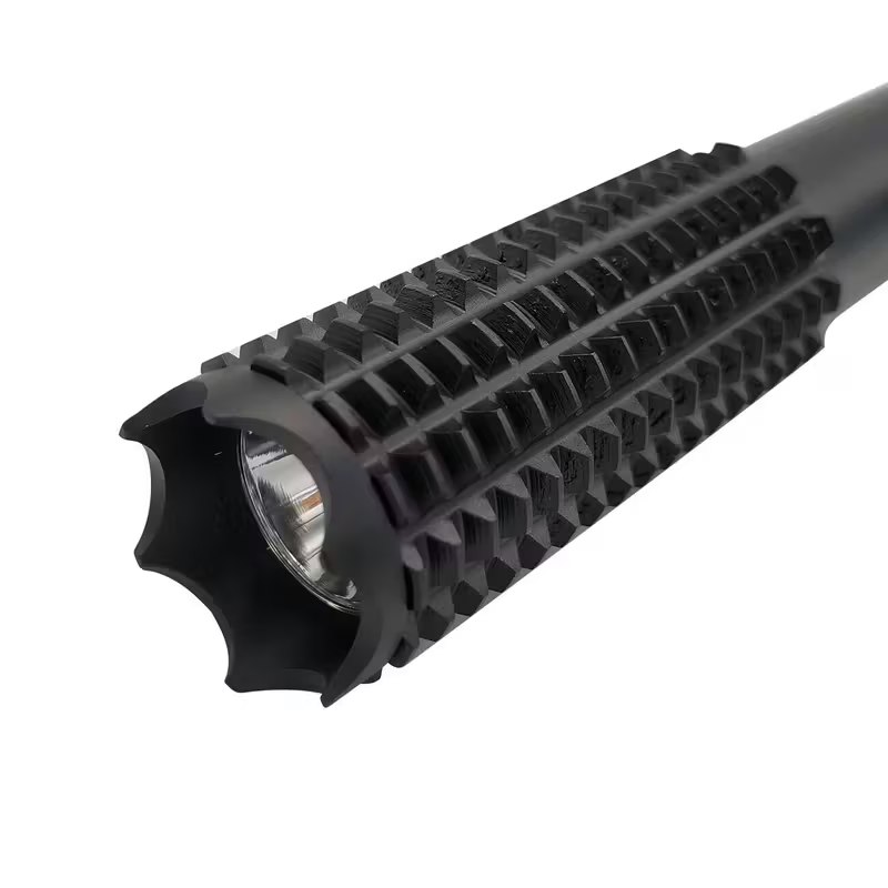 Rechargeable LED Flashlight With Emergency Life-Saving Hammer - Bright Police Security Lamp Light Office & School Supplies Office & School Supplies