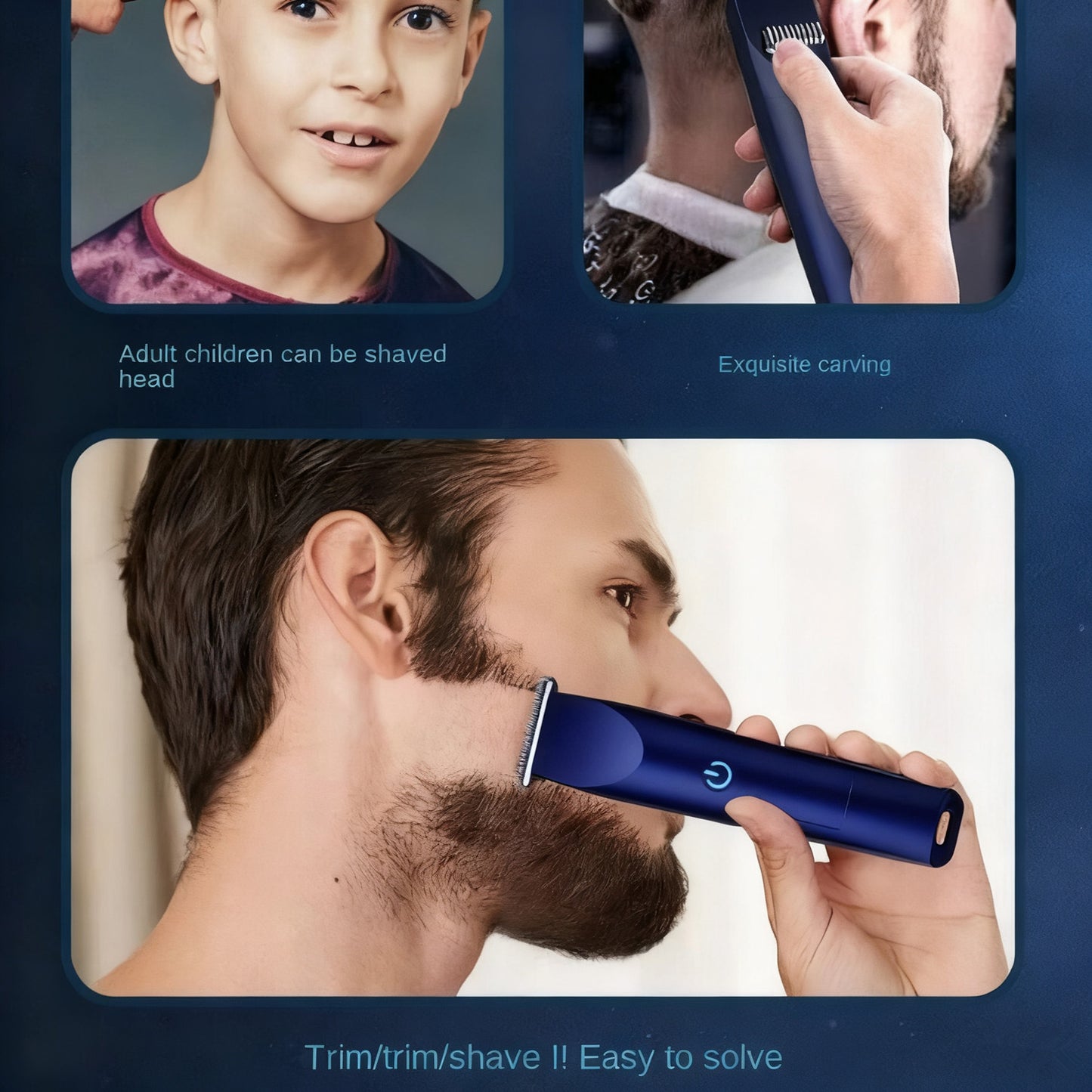 Hair Clippers Beard Trimmer Cutting For Men's Cordless Barber Shaving Machine