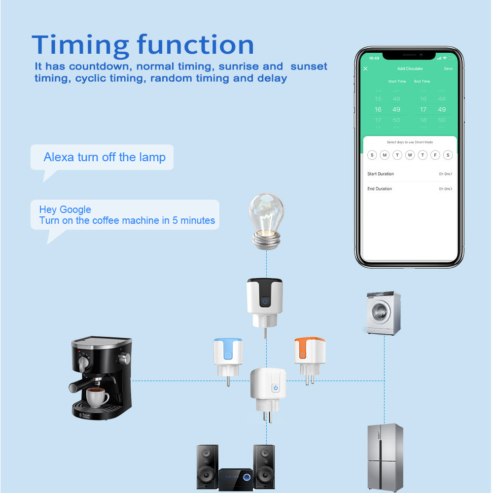 Smart Plug APP Remote Control Timing