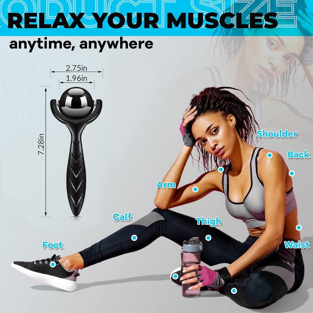 Stainless Steel Massage Roller Fitness Hot Cold Therapy Fascia Ball
