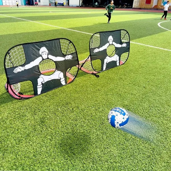 Pop-Up Foldable Football Goal – Nylon Mini Net For Adults & Youth, Outdoor Sports-Perfect Christmas Gift