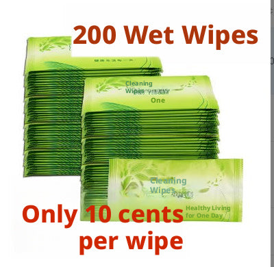 Cool Wipes-Green Tea Flavor-1 Pack